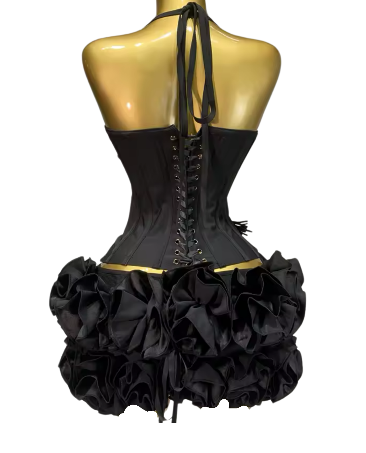 Reservation Only Mini Skirt Set - Black