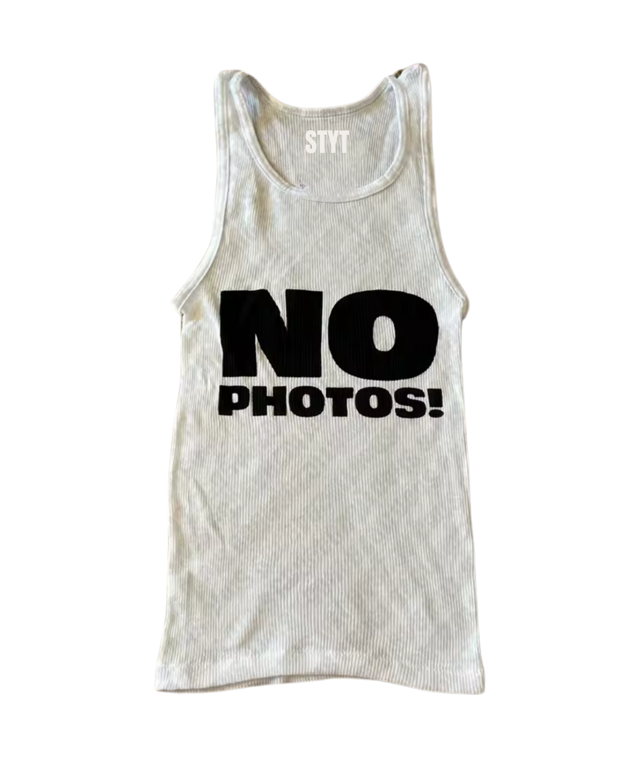 No Paparazzi Tank Top - White
