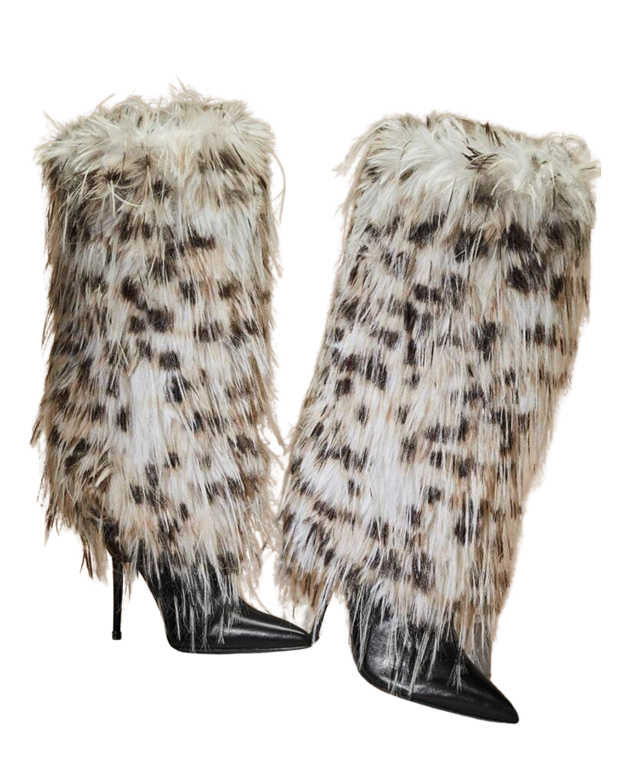 Envy Me Vegan Fur Boots - Black