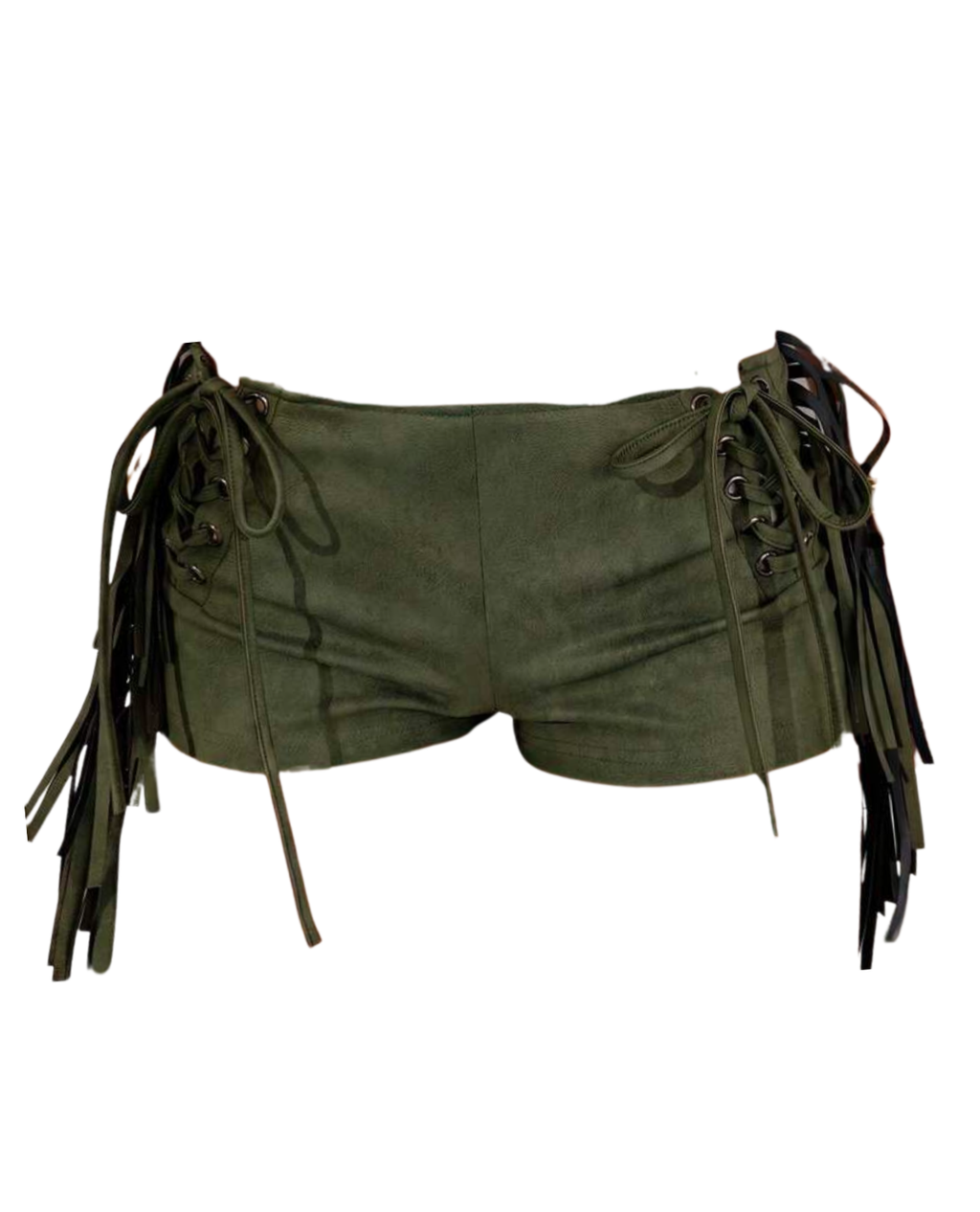 Whiplash Low Rise Micro Mini Shorts - Brown