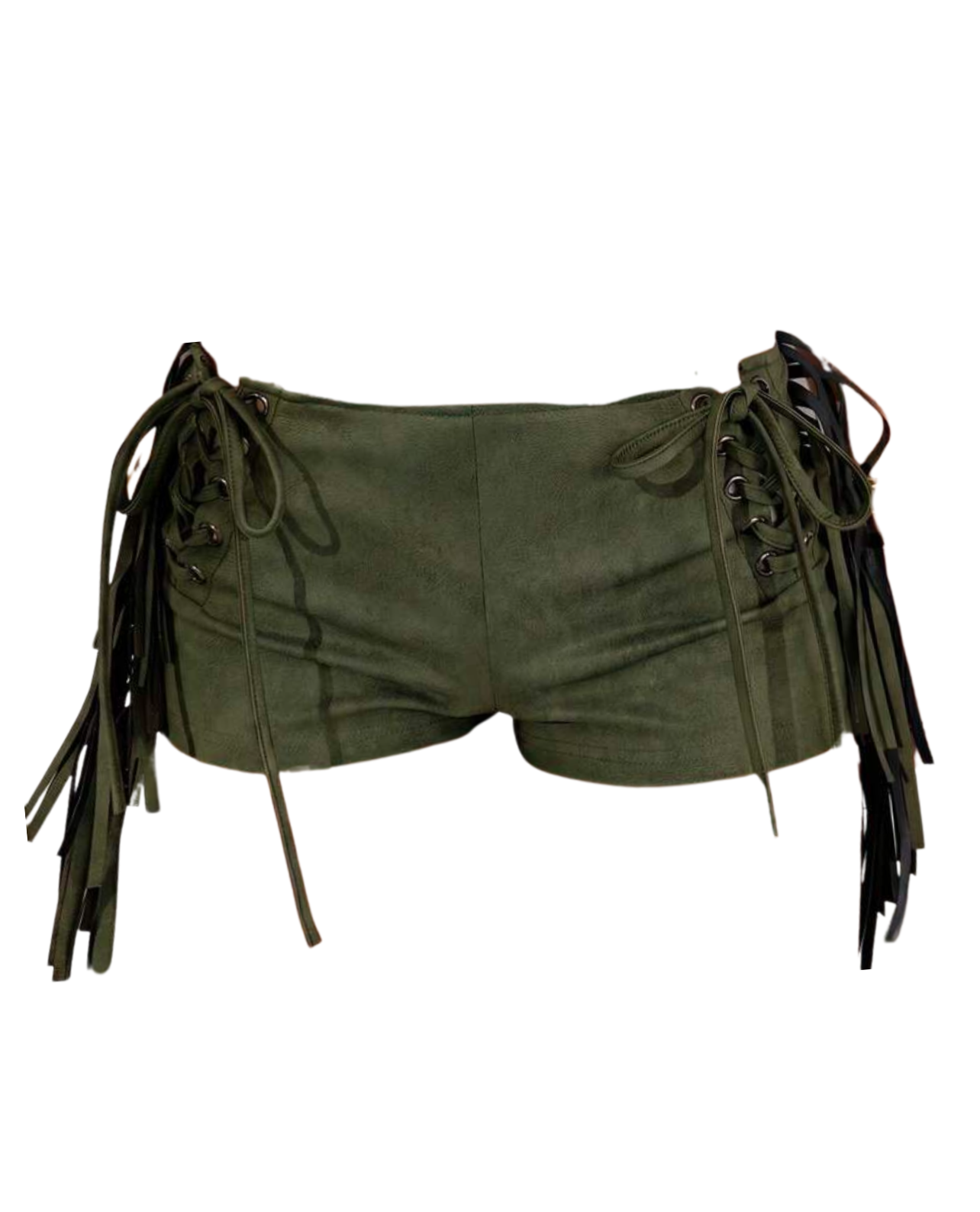 Whiplash Low Rise Micro Mini Shorts - Brown