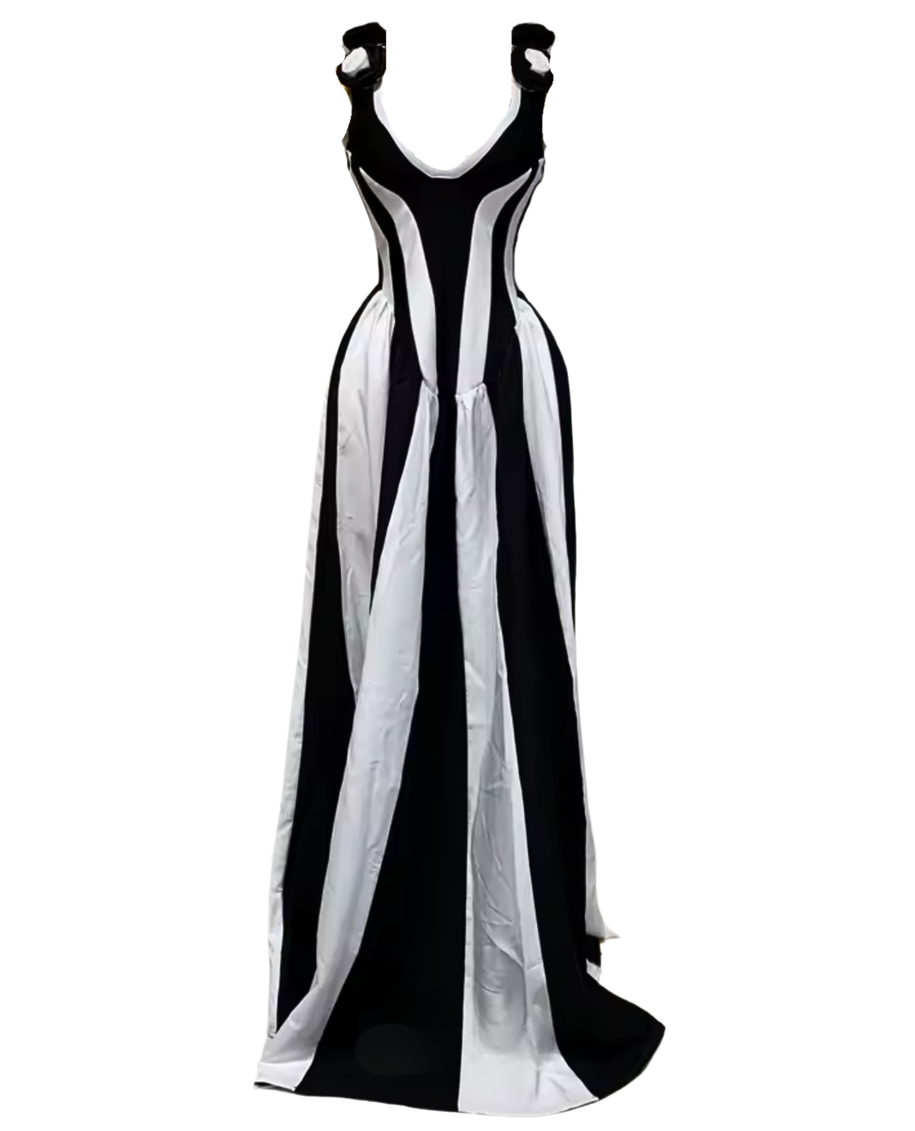 Illusions Maxi Dress - Black/White