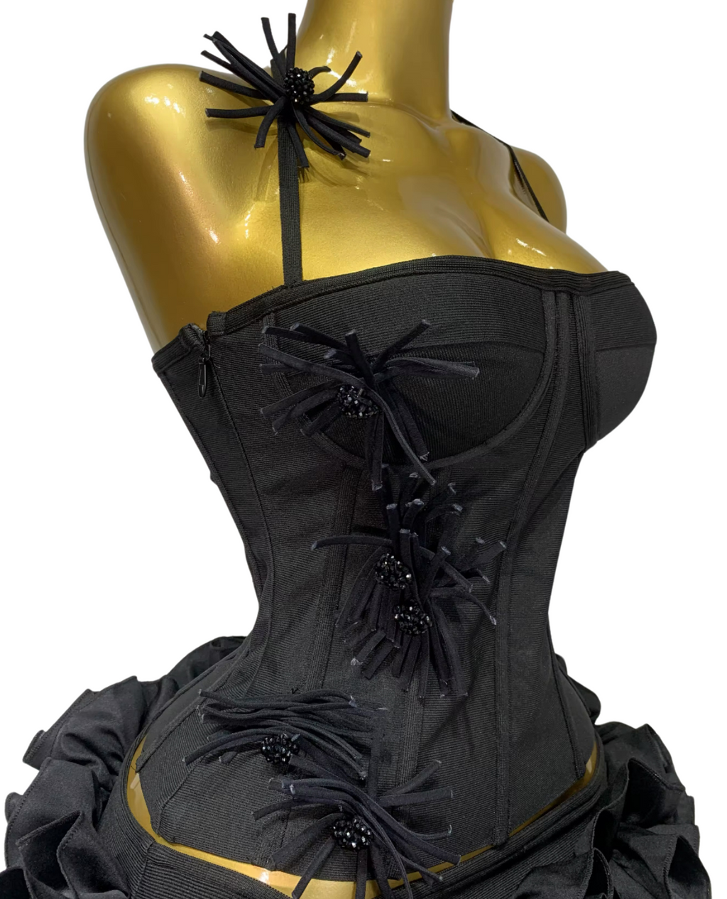 Reservation Only Mini Skirt Set - Black