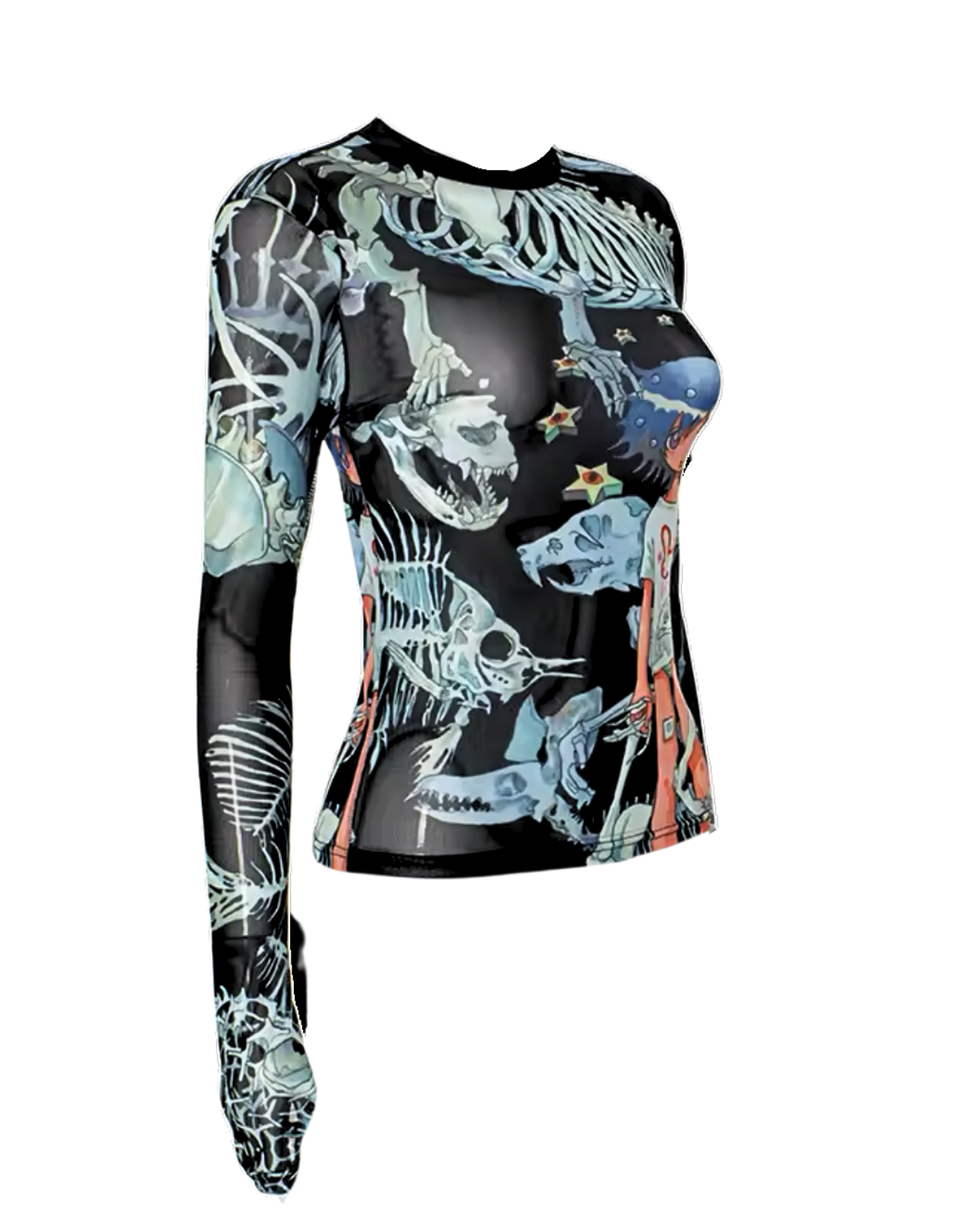 Another Realm Mesh Top - Black