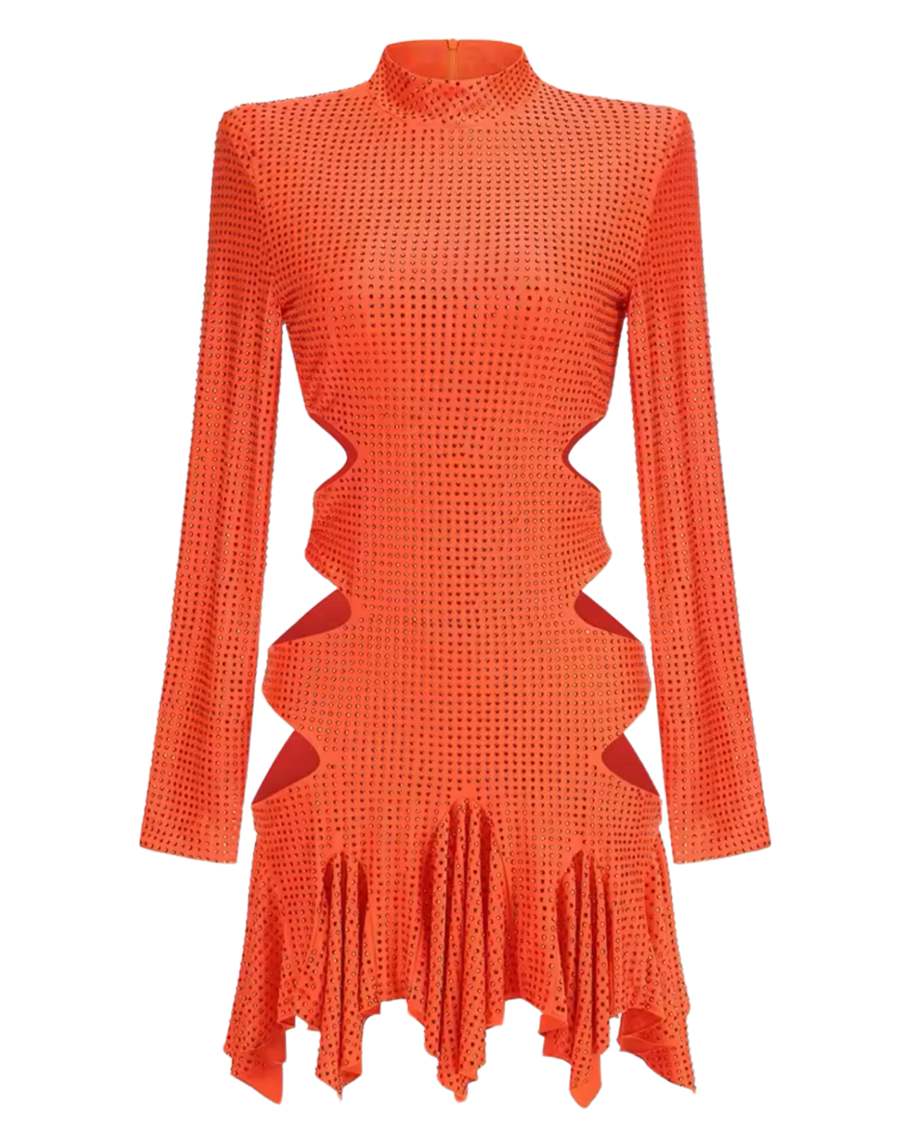 Cartagena Embellished Mini Dress - Orange