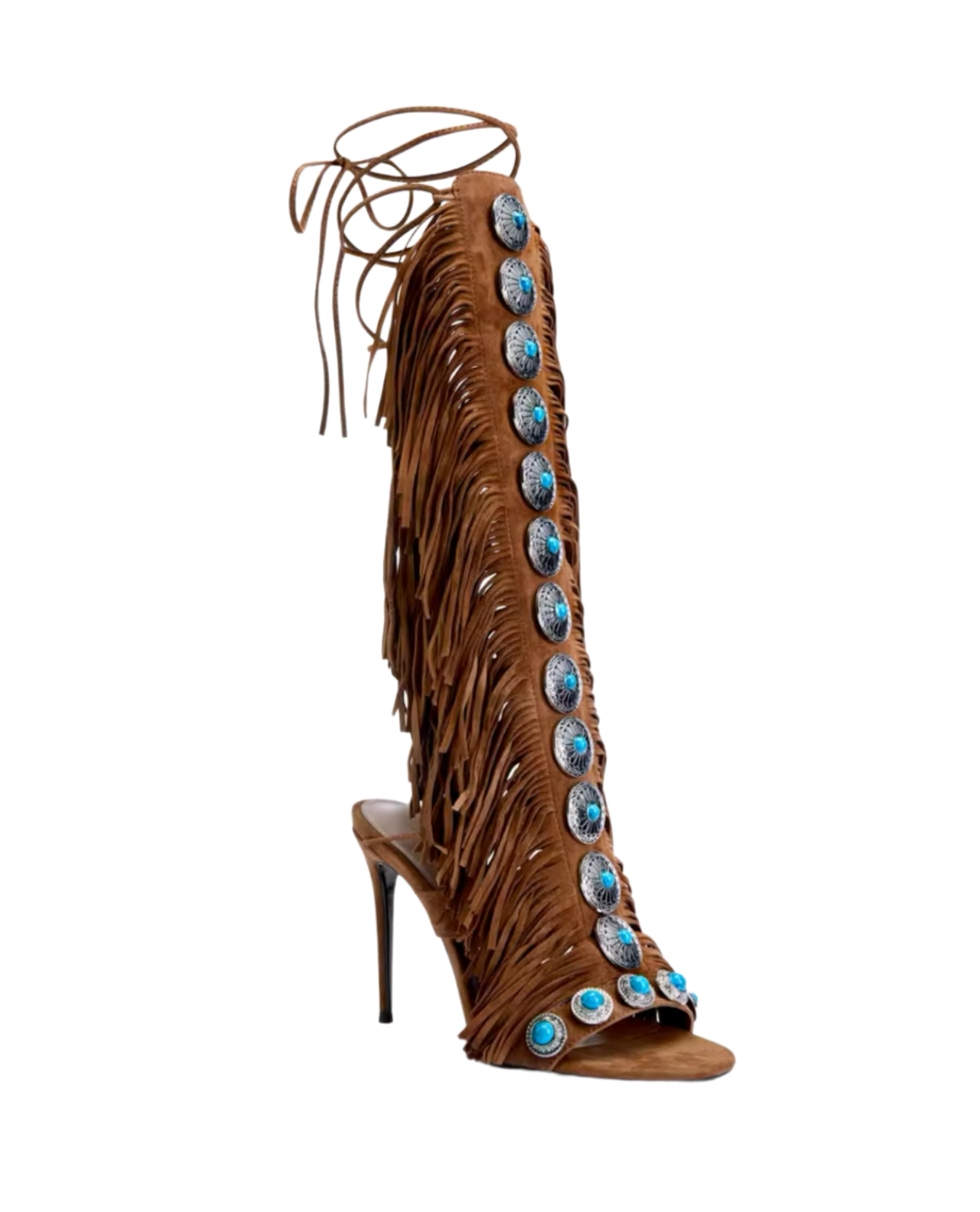 Wild Wild West Heels - Brown