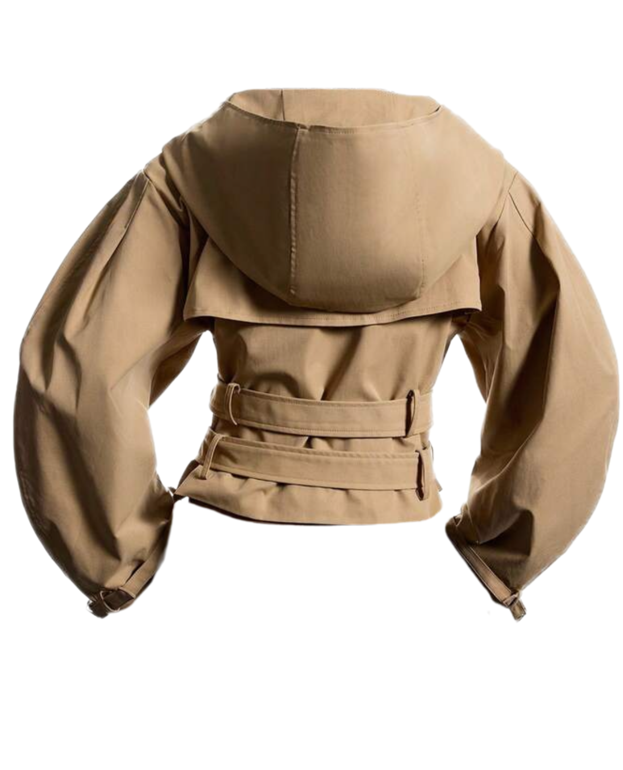 Rogue Exaggerated Trench Jacket - Black