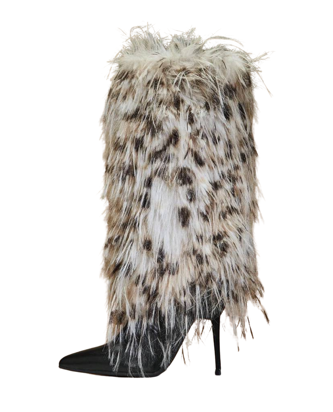 Envy Me Vegan Fur Boots - Black