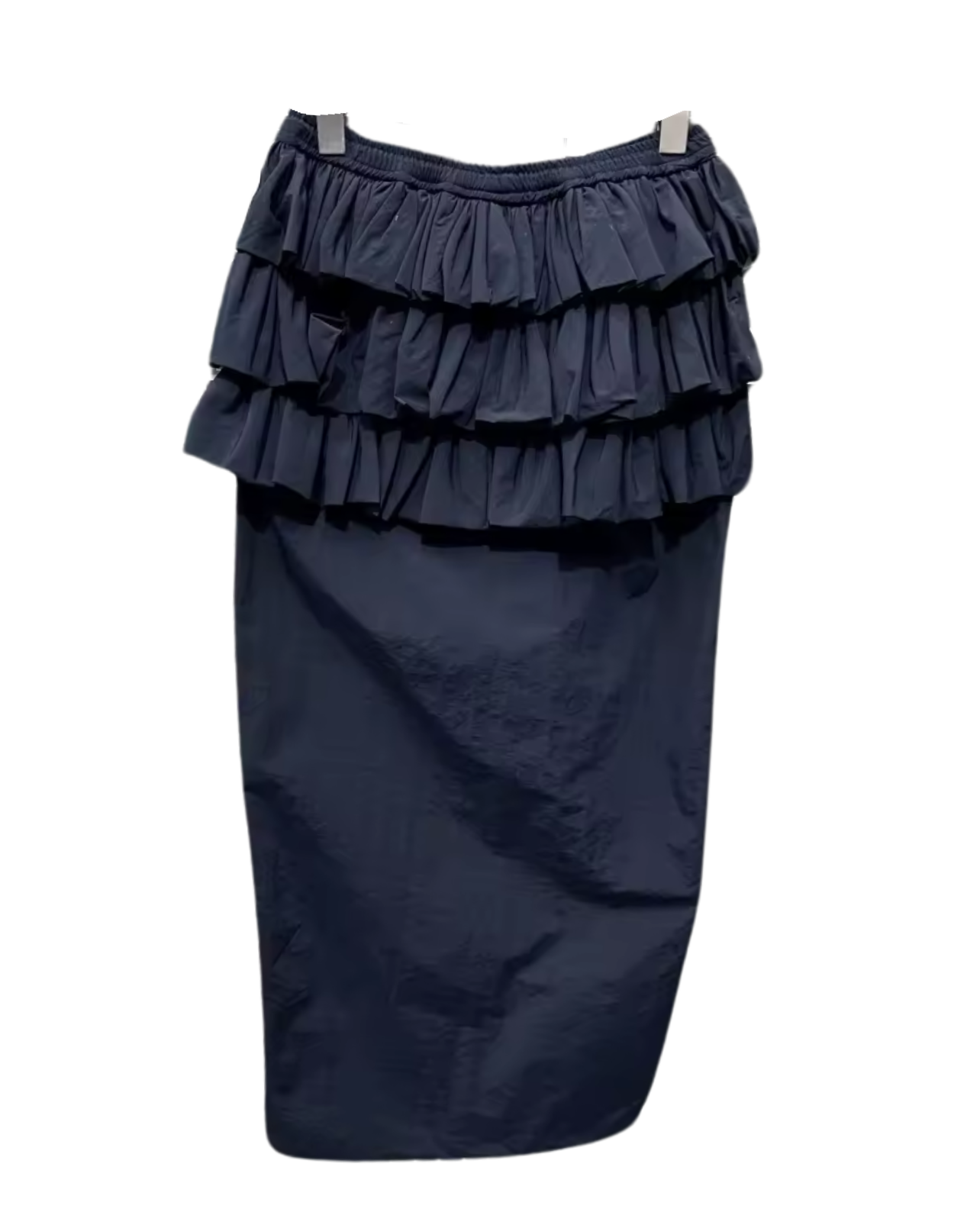 On The Court Ruffled Maxi Skirt - Navy