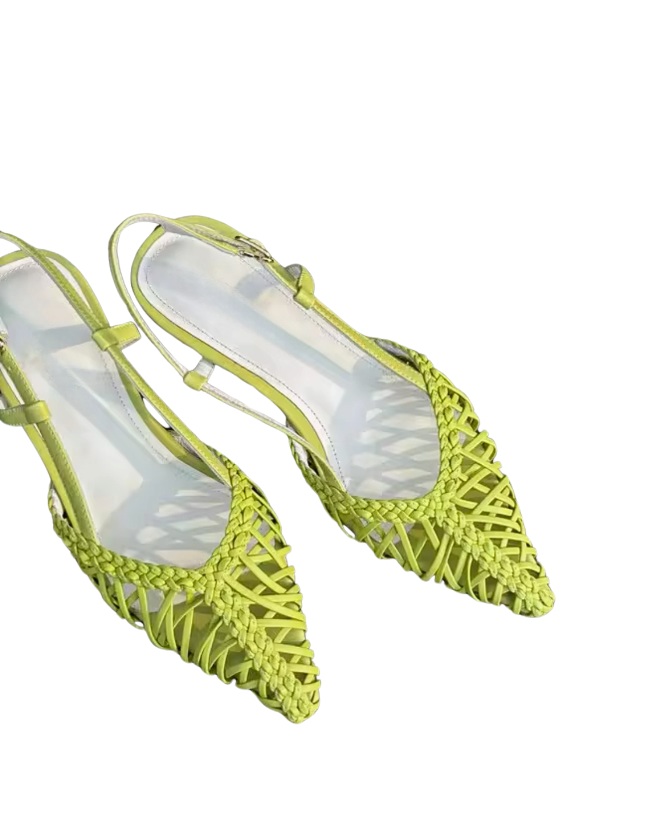 Racy Kitten Heel - Lime Green