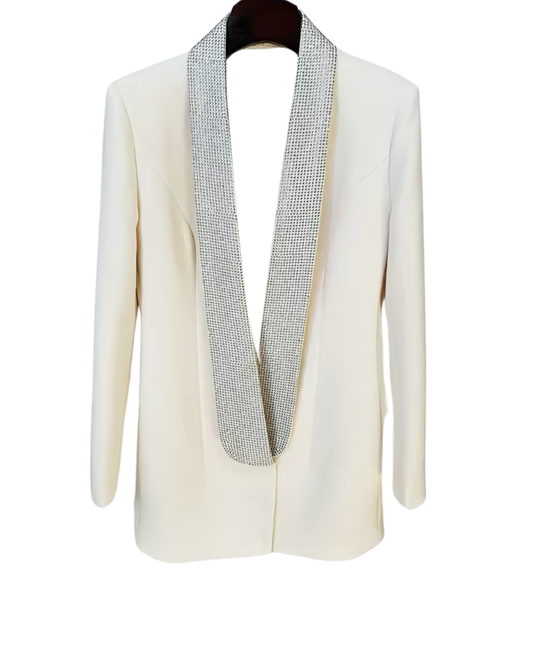 Most Wanted Blazer Mini Dress - Cream