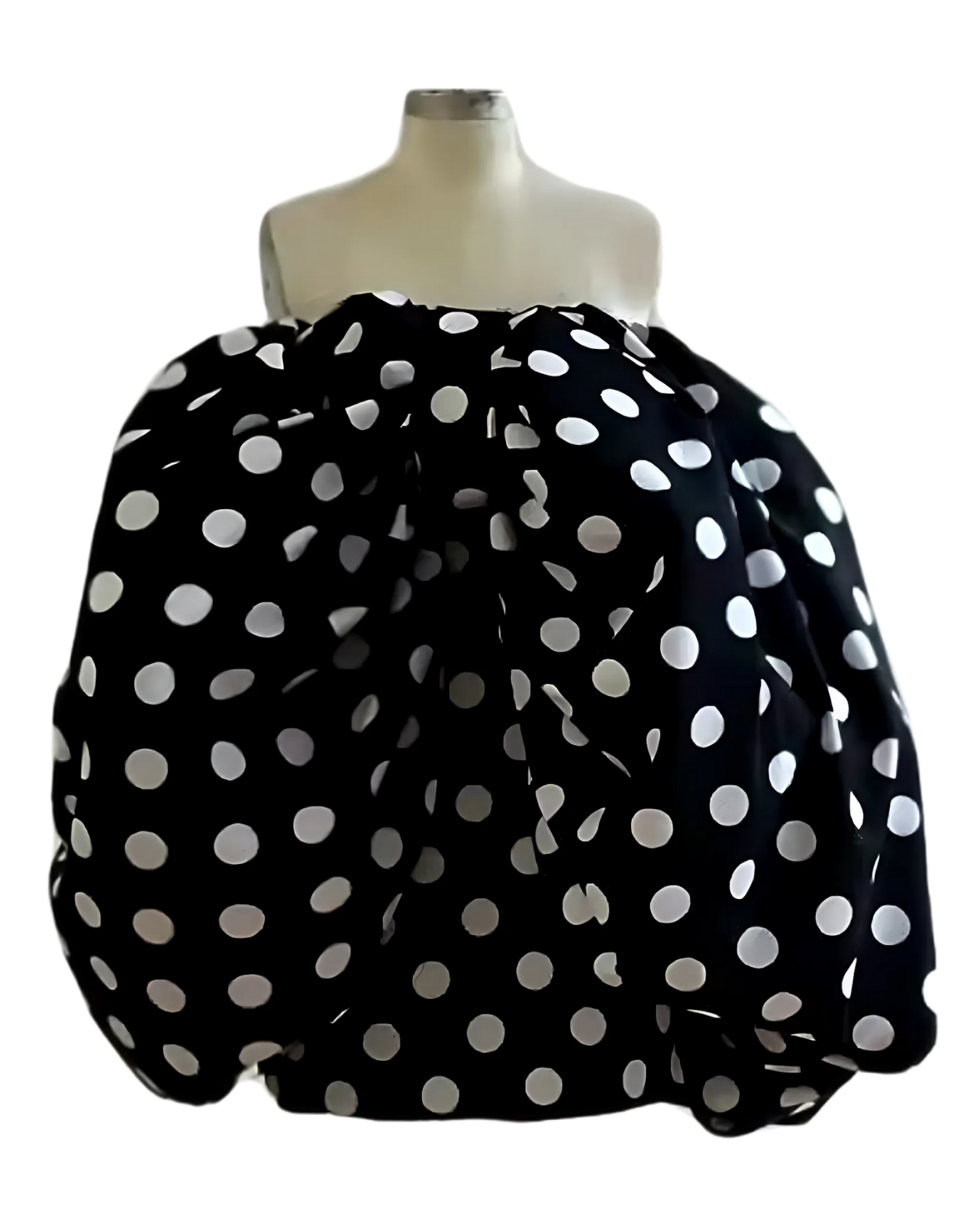 Vintage Babe Polka Dot Mini Dress - Black/White