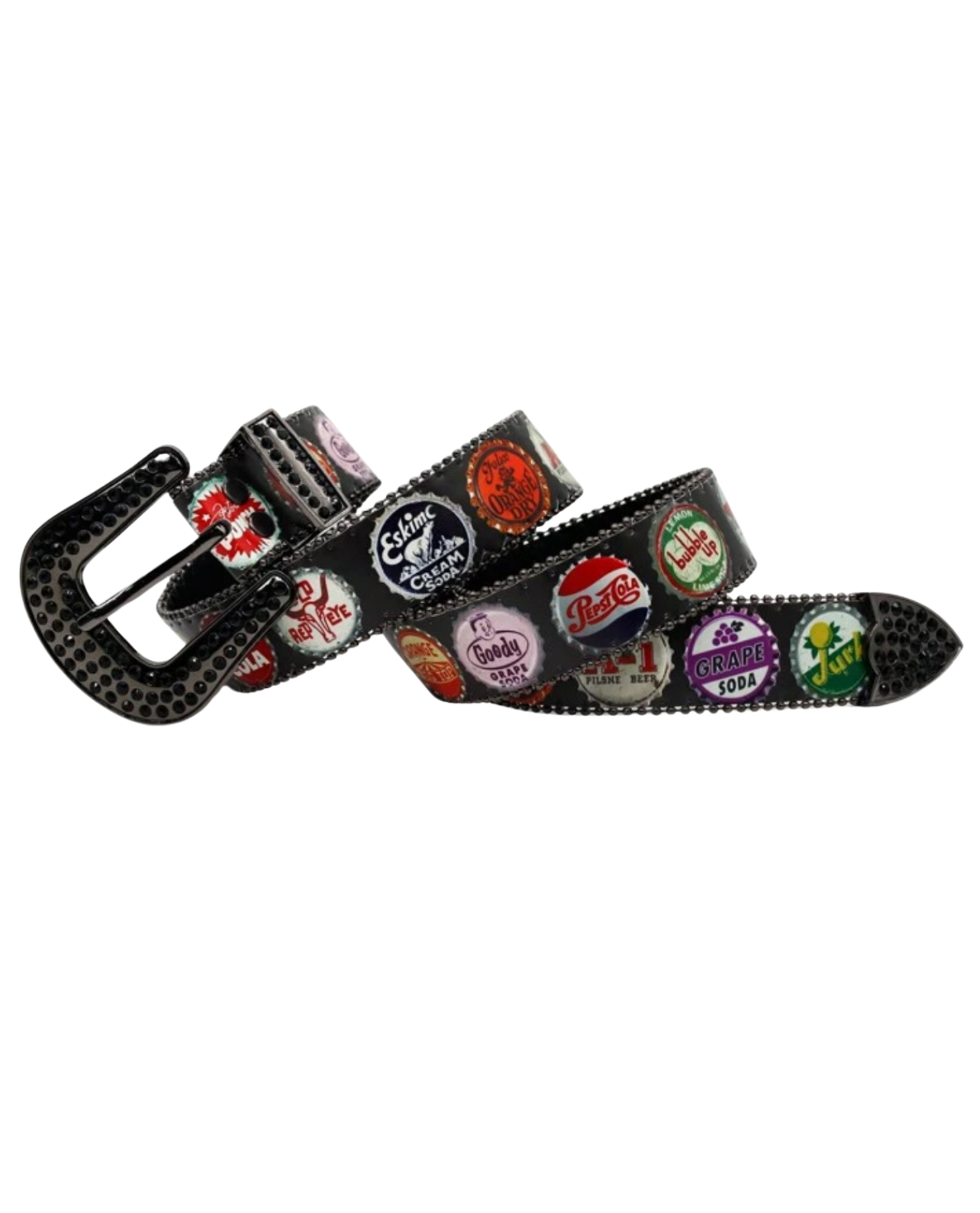 Houston Detailed Unisex Belt - Black