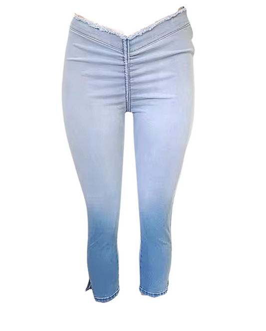 All There Capri Denim Jeans - Light Blue