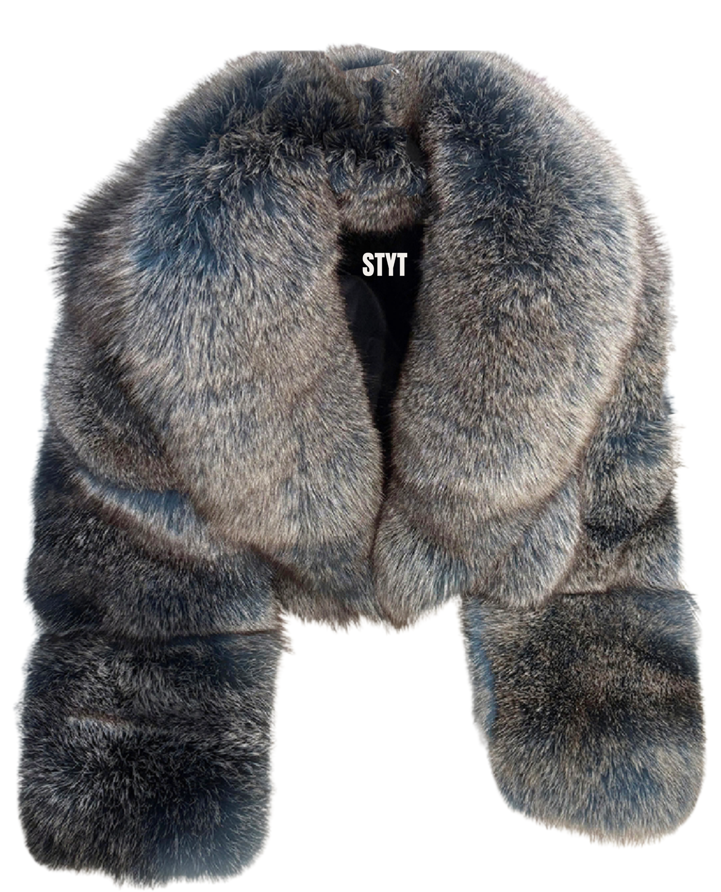 Best Dressed Natural Fox Coat - Brown