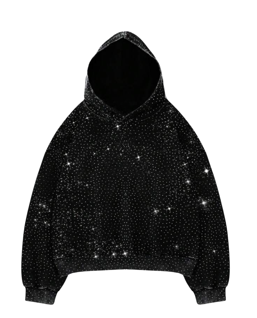 Wish Come True Oversized Unisex Hoodie - Black