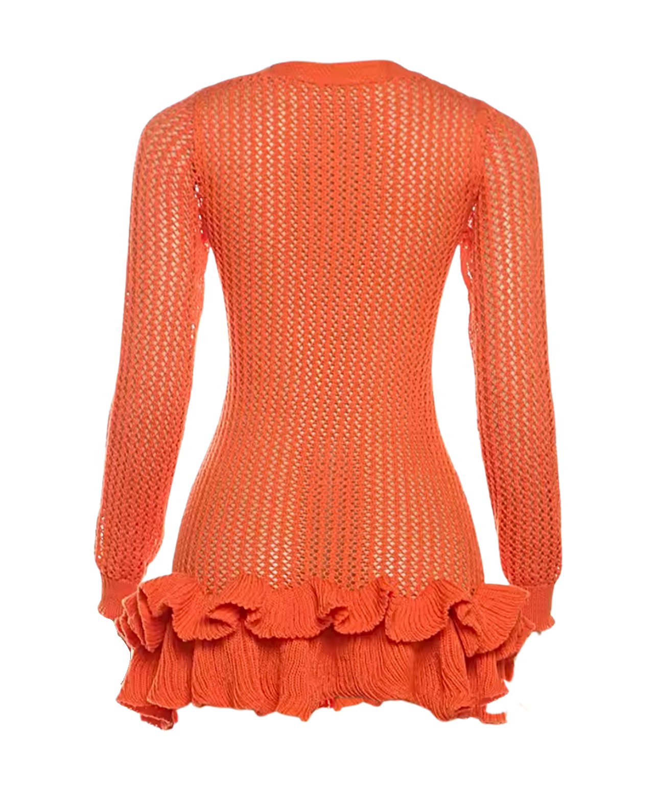 Sorbet Crochet Mini Dress - Orange