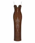 Spice Sequin Maxi Dress - Brown