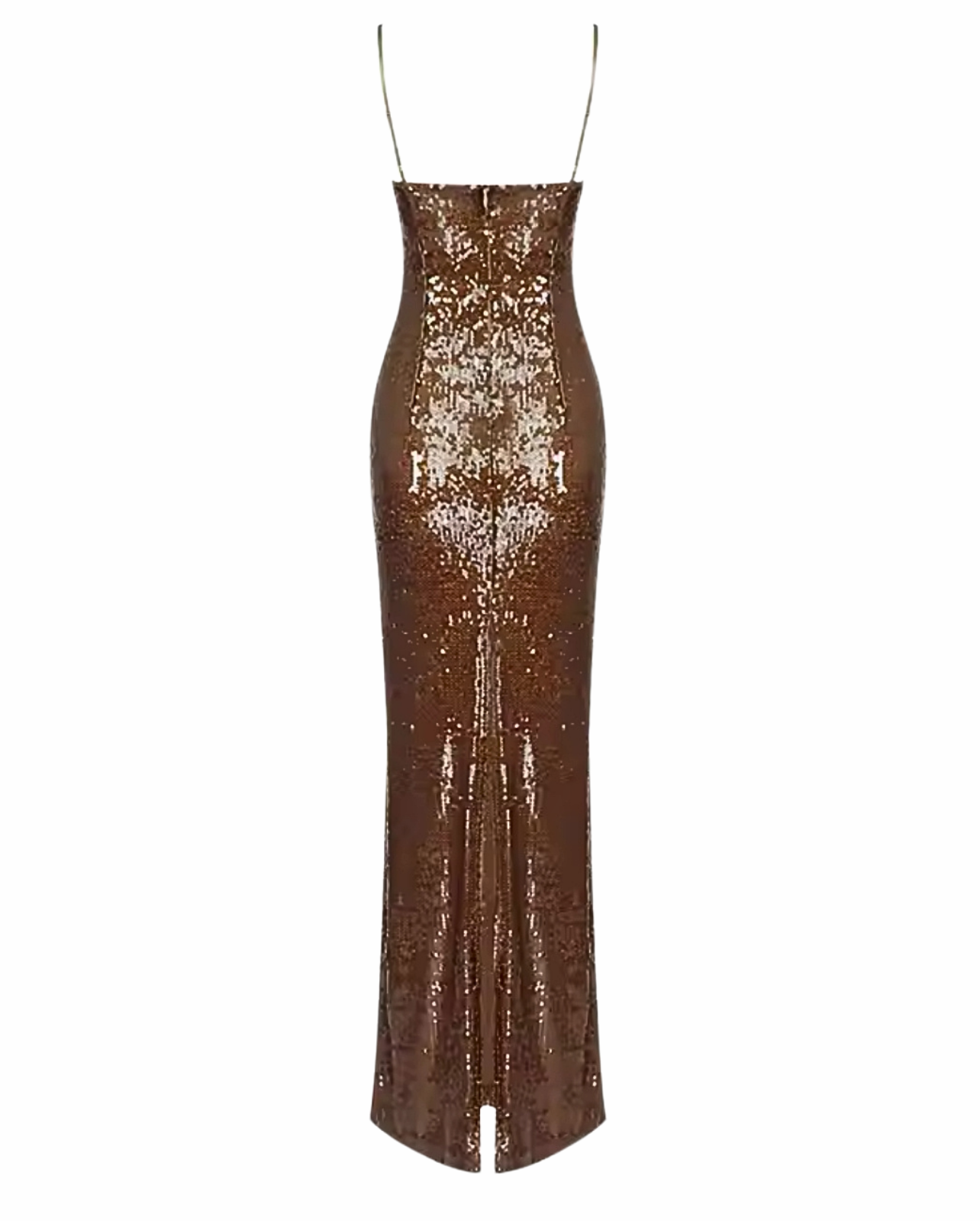 Spice Sequin Maxi Dress - Brown