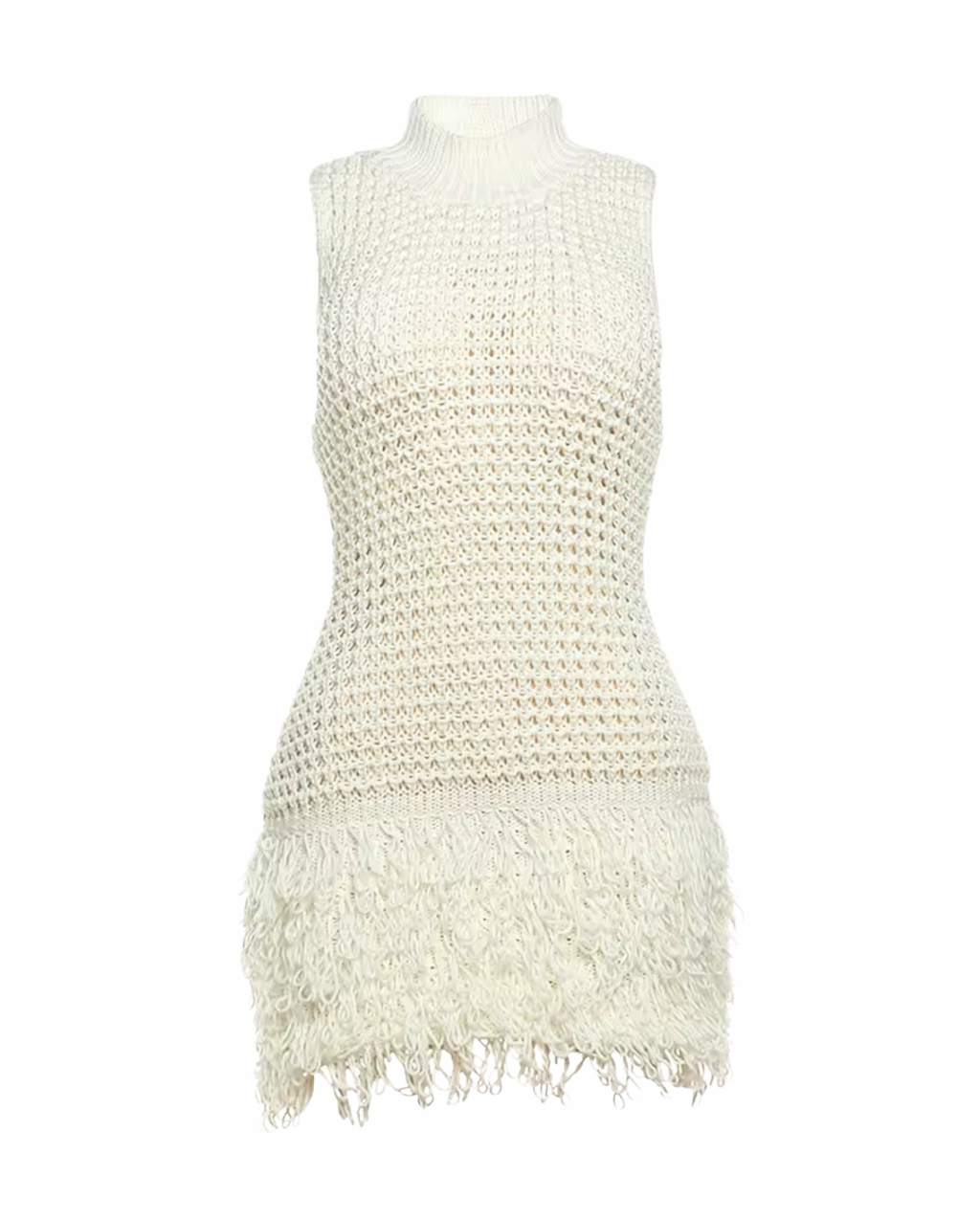 Belize Knit Mini Dress - Cream