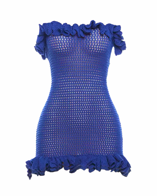 Fantasy Mini Dress - Royal Blue