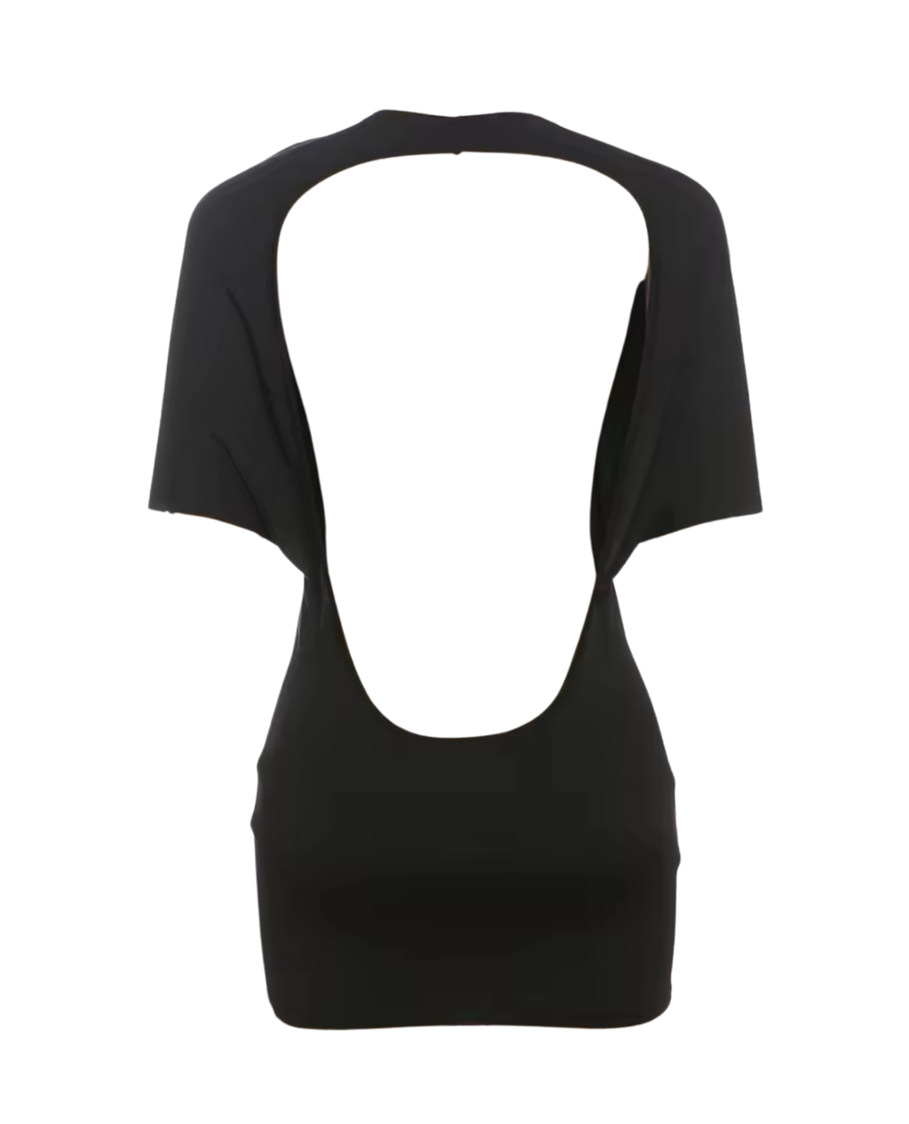 No Looking Back Backless Mini Dress - Black