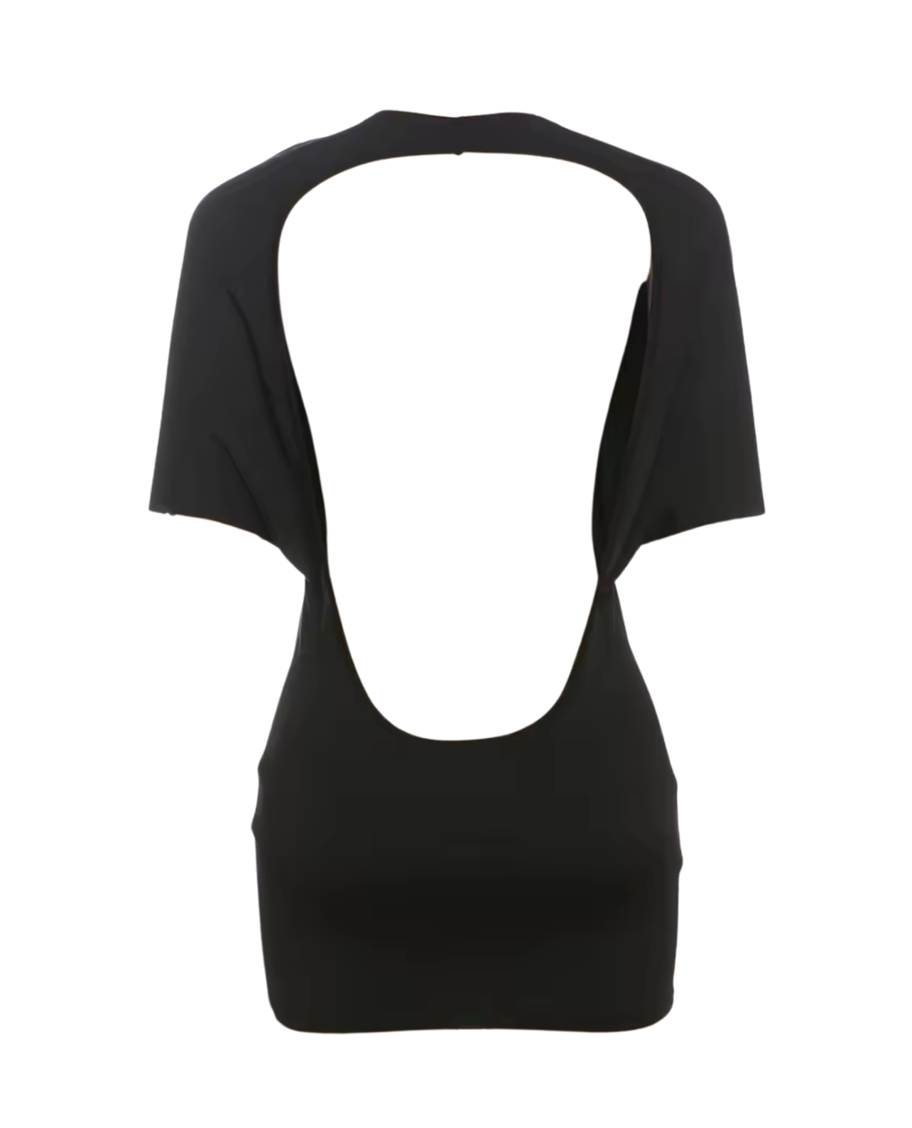 No Looking Back Backless Mini Dress - Black