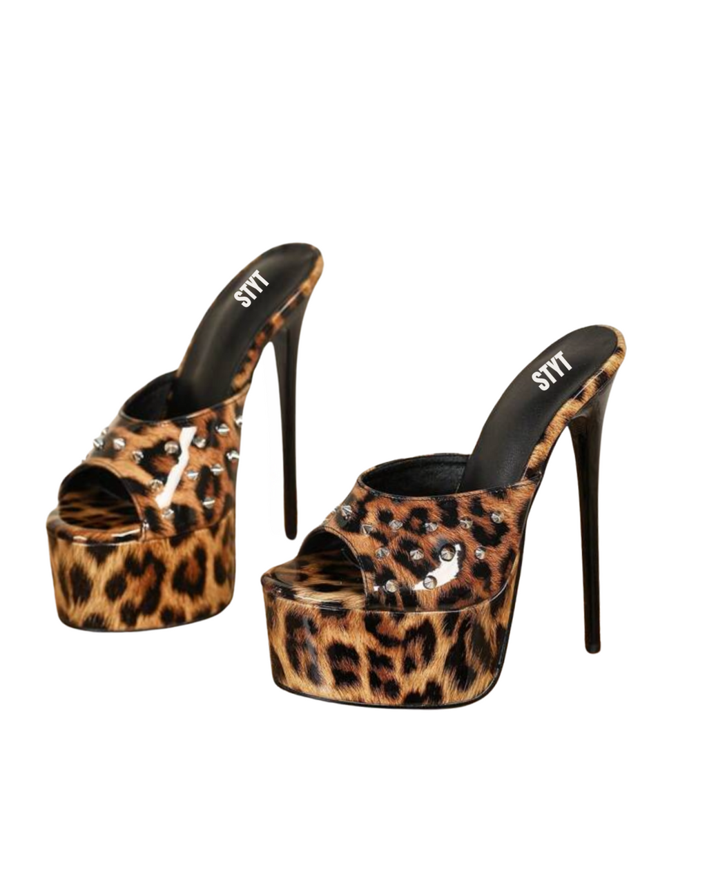 Primal Leopard Platform Heels - Brown