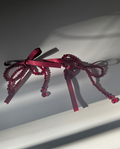 Tied Up Earrings - Wine