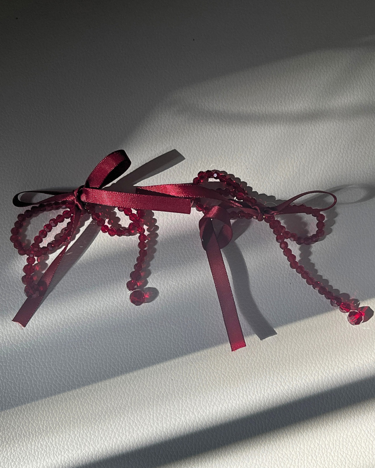 Tied Up Earrings - Wine