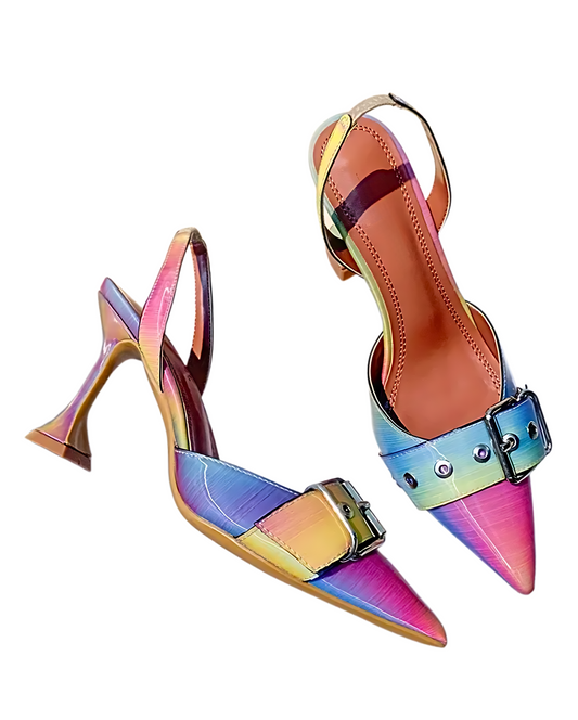 Candy Rain Kitten Heel - Multi