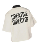 In Charge Unisex Oversized Box Shirt - Beige