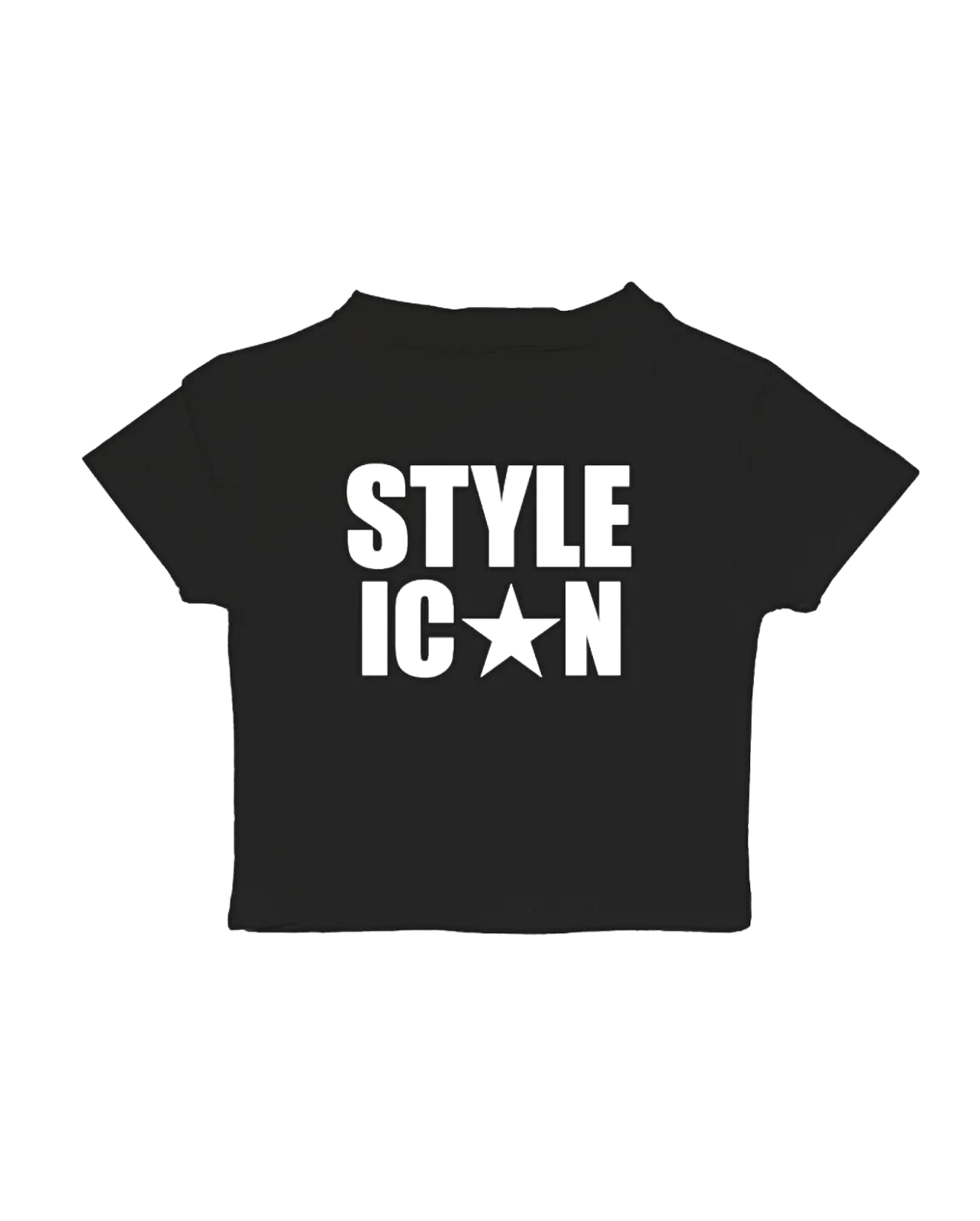 Icon!c Crop Tee - Black