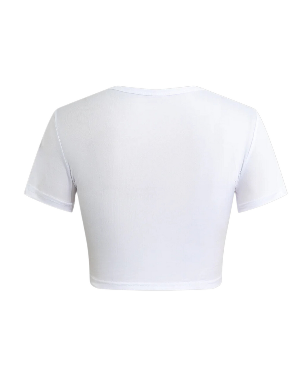 5 Star Crop Tee - White