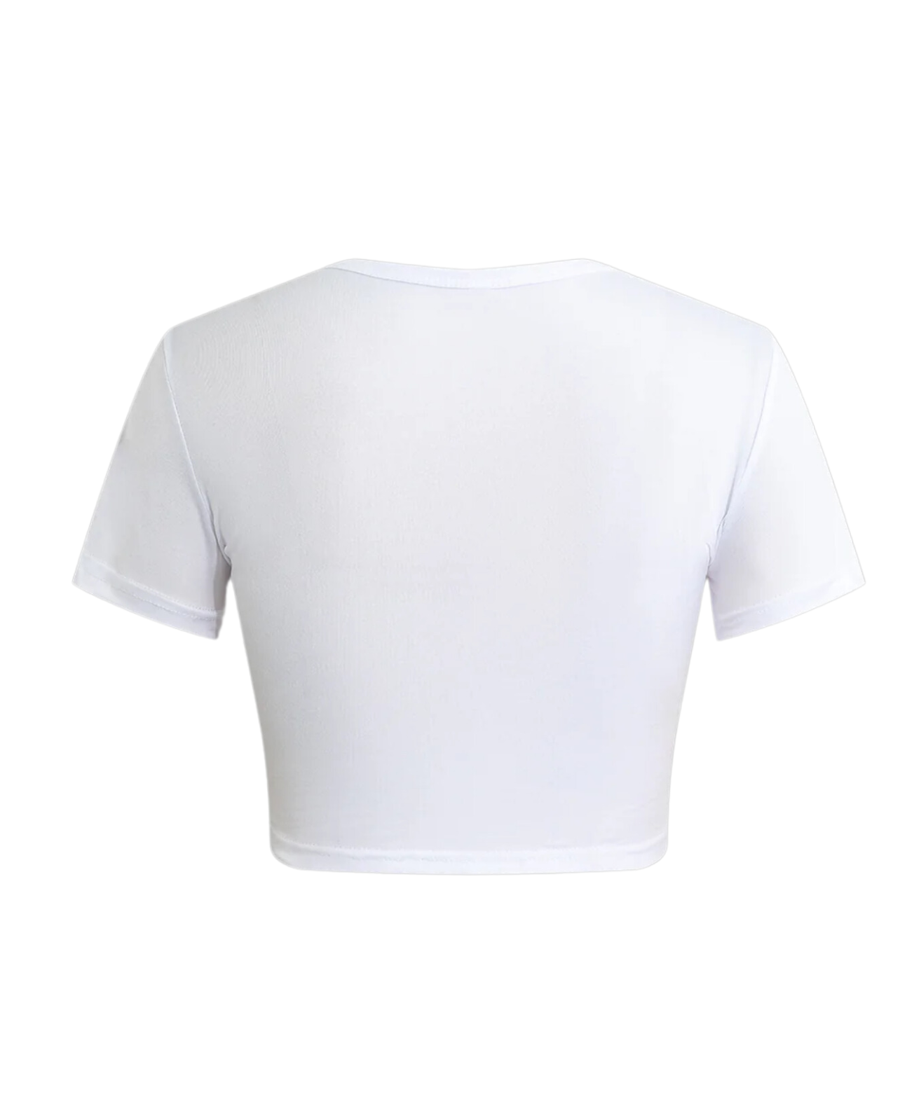 5 Star Crop Tee - White